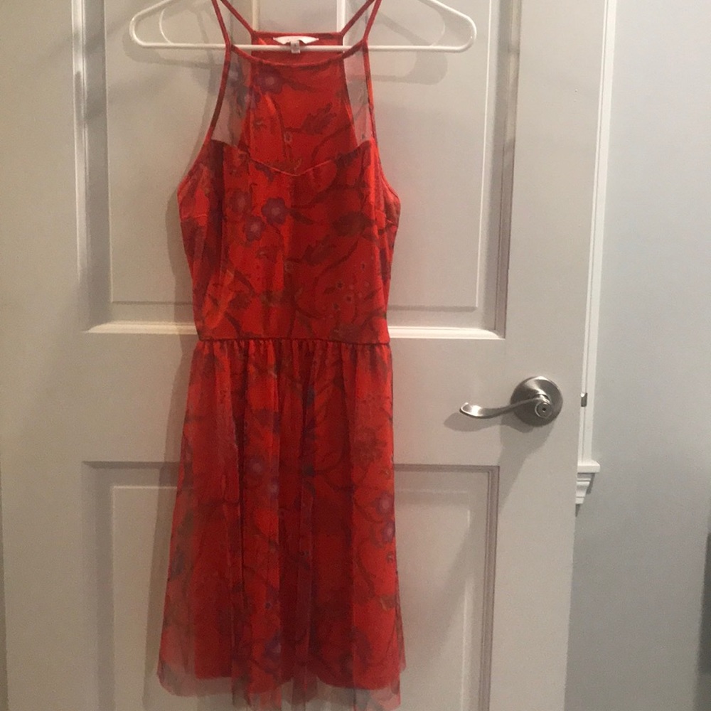 Never Worn Red Flora Dress